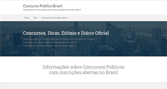 Desktop Screenshot of concursopublicobrasil.com.br