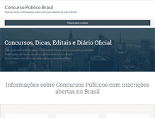 Tablet Screenshot of concursopublicobrasil.com.br